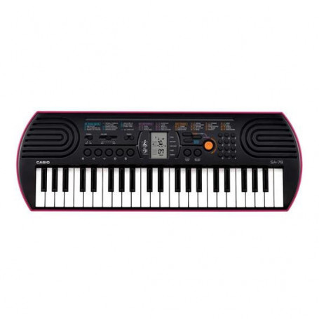 Casio SA78 Tastiera Elettronica 44 Tasti fondo Fucsia