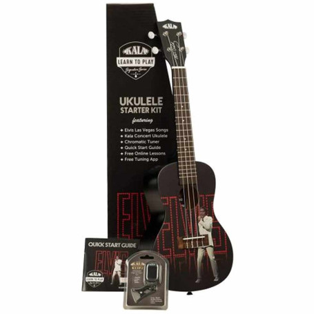 Kala LTP-C-ELV Ukulele Concerto Elvis Viva Las Vegas con Accordatore