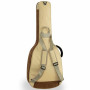 Soundsation SUEDE-A-HC Borsa chitarra acustica con inserti in pelle suede