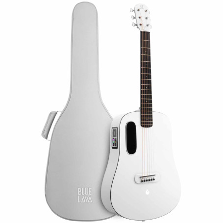 LAVA MUSIC Blue Lava Sail White + Ideal Bag Chitarra Acustica Amplificata