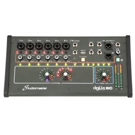 Mixer Digitale 8CH Studiomaster Digilive8C