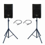 Zzipp ZZPK108 impianto audio 8" Bluetooth mp3 karaoke dj