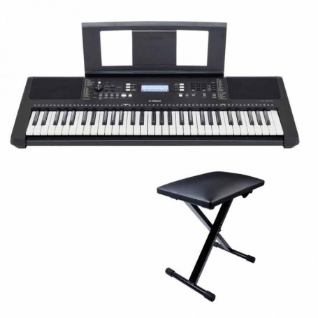 Yamaha PSR-E383 Tastiera dinamica 61 tasti con panchina