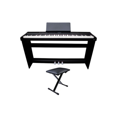 Echord DP1 Pianoforte digitale con 88 tasti Pesati con supporto