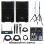 Impianto Audio amplificato Zzipp ZZPk112 per karaoke Dj 1000 watt