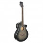 Chitarra acustica amplificata Soundsation SAGUARO-HW-CE BK con finitura hand wiped